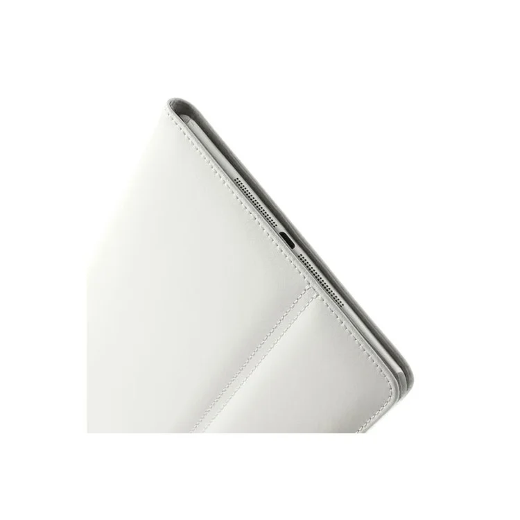 White Doormoon Genuine Leather Smart Cover w/ Stand for iPad Air 5