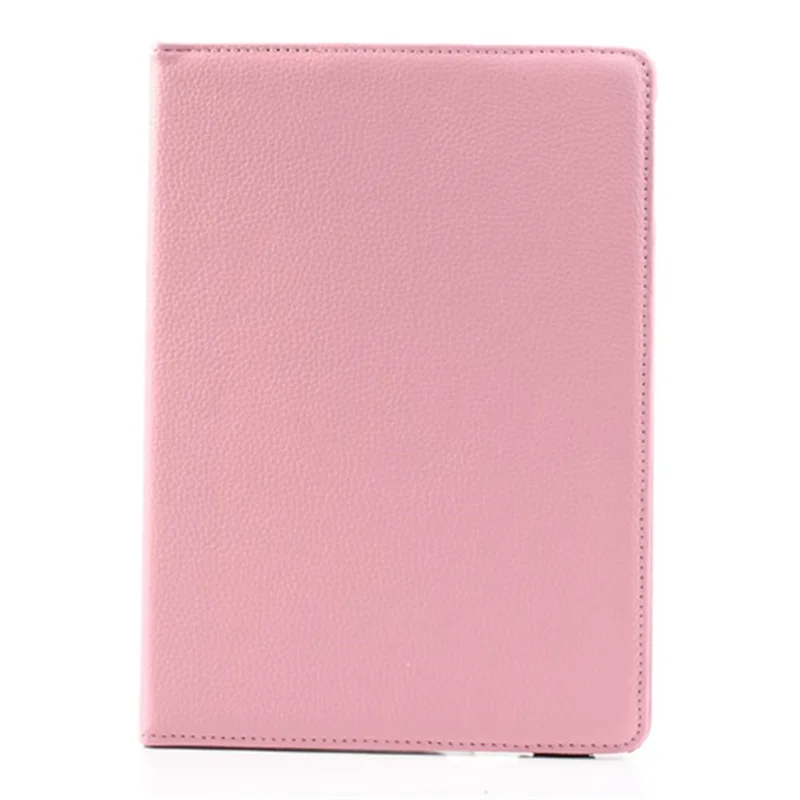 360 Degree Rotating Litchi Leather Protective Case for iPad Air - Pink