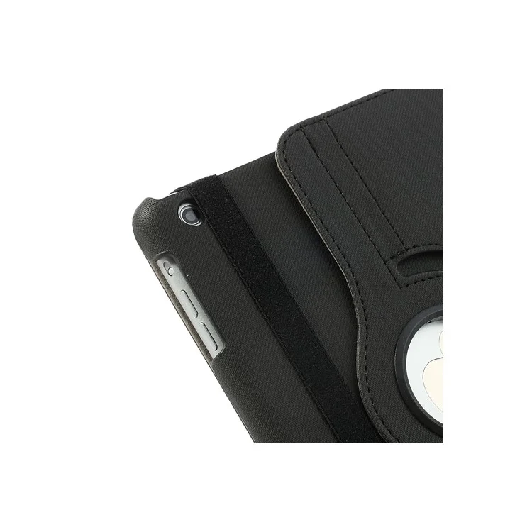 Black Cloth Leather Case for iPad mini / iPad mini 2 (Retina), 360 Degree Rotary & Card Slots