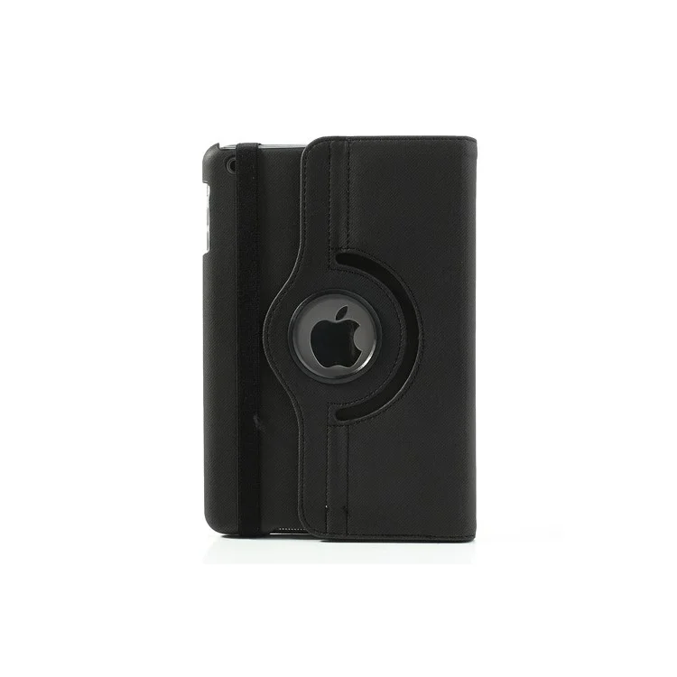 Black Cloth Leather Case for iPad mini / iPad mini 2 (Retina), 360 Degree Rotary & Card Slots