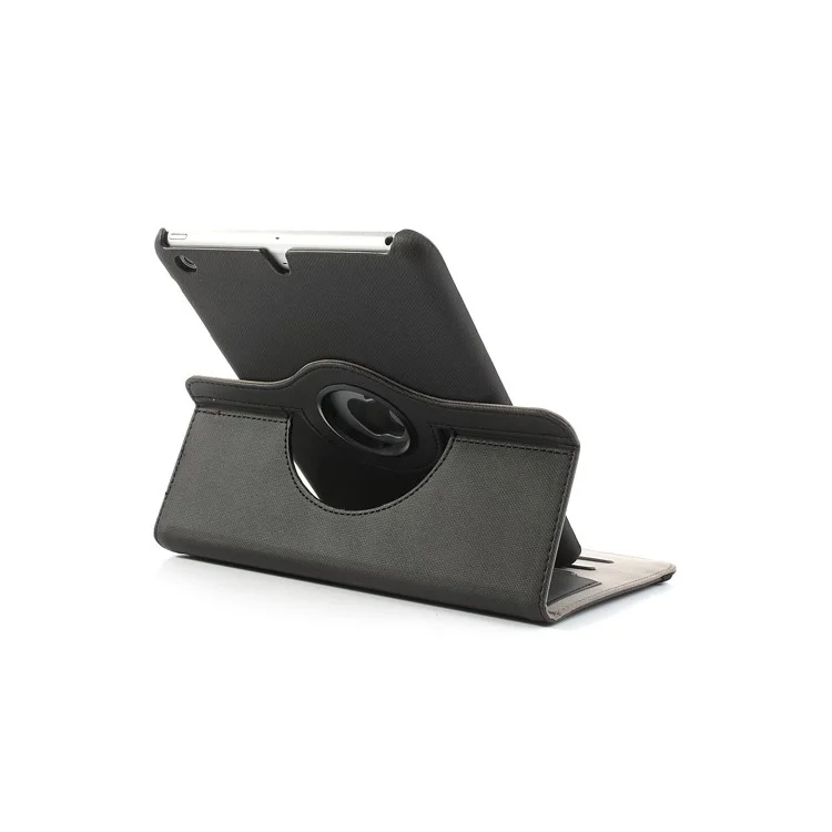 Black Cloth Leather Case for iPad mini / iPad mini 2 (Retina), 360 Degree Rotary & Card Slots