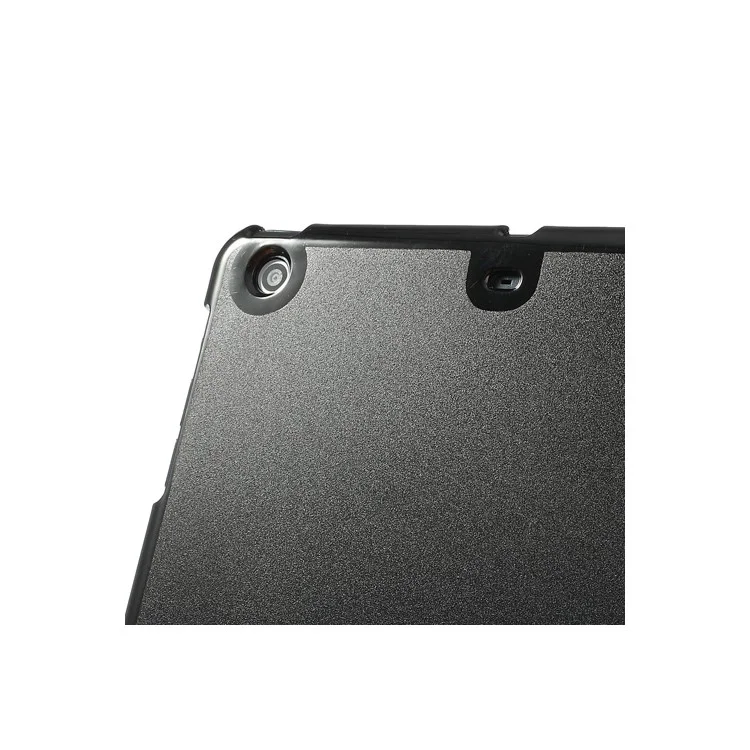 Black Folio Tri-fold Smart Leather Cover + PC Back Case for iPad mini / iPad mini 2 with Retina Display