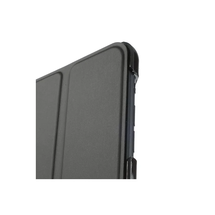 Black Folio Tri-fold Smart Leather Cover + PC Back Case for iPad mini / iPad mini 2 with Retina Display