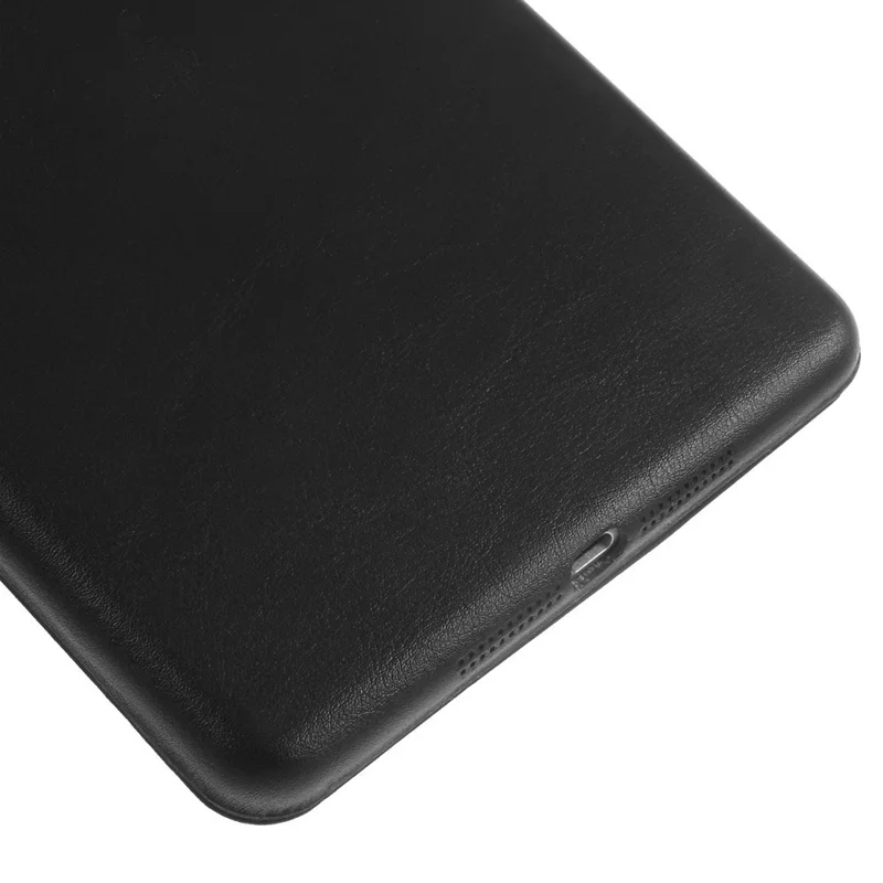 Tri-fold Aniline-dyed PU Leather Smart Case for iPad Mini / iPad Mini Retina w/ 2-way Kickstand - Black