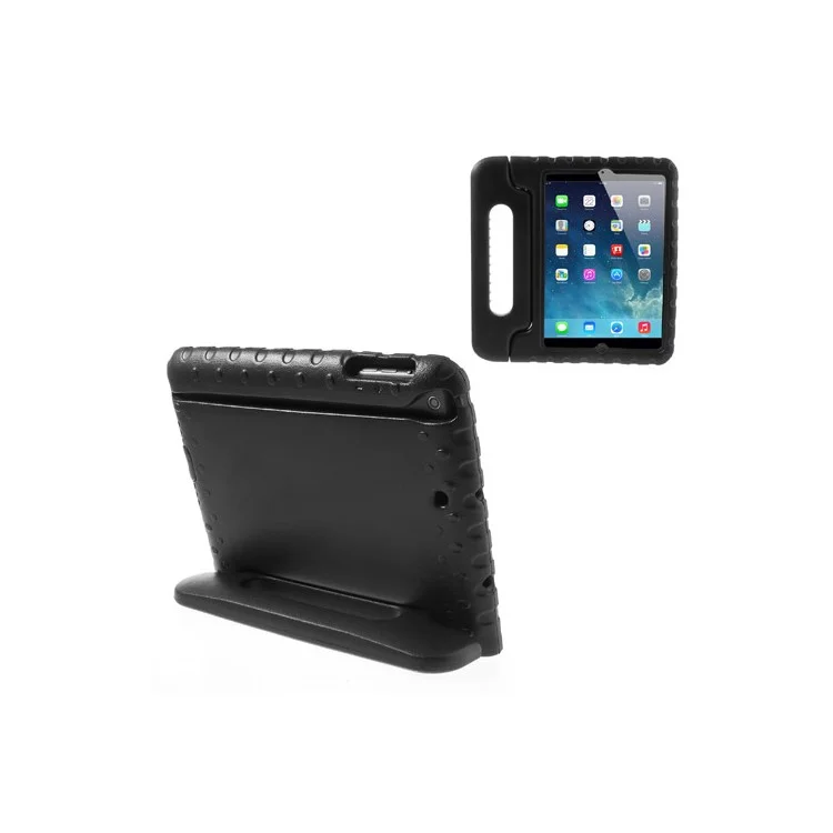 Hand-held Kids EVA Foam Protective Stand Case for iPad Mini 2 with Retina Display - Black