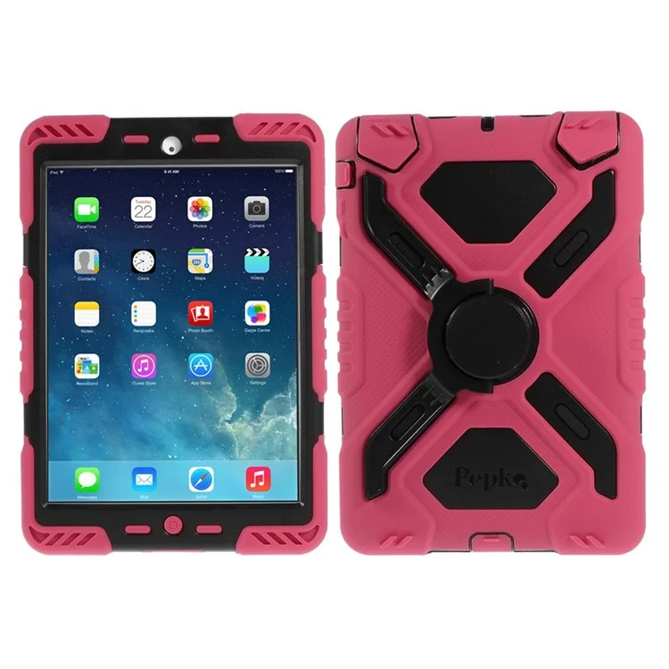Pepkoo Spider Series Extreme Heavy Duty Case for iPad Mini / iPad Mini 2 - Black / Rose