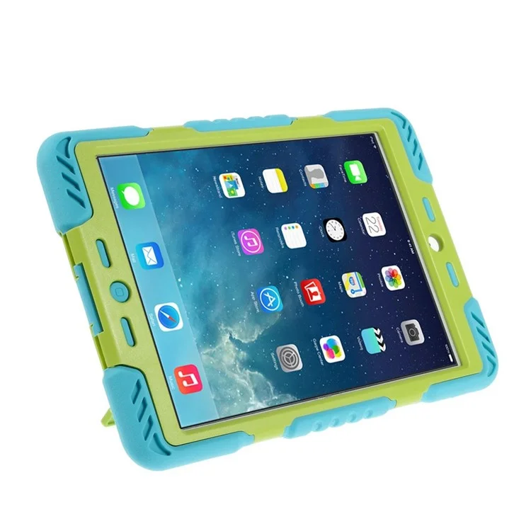 Pepkoo Spider Series for iPad Mini / iPad Mini 2 Extreme Heavy Duty Shell - Green / Blue