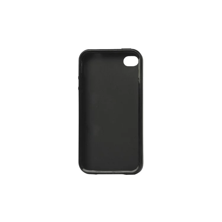 Lustrous TPU Case for iPhone 4 CDMA iPhone 4S - Black
