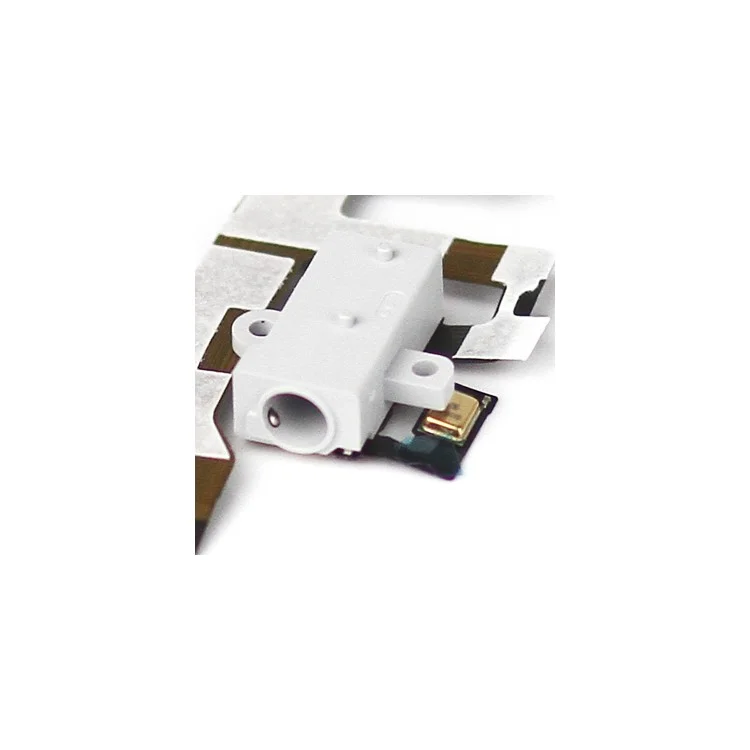 For iPhone 4S Audio Earphone Jack Flex Cable Replacement White OEM