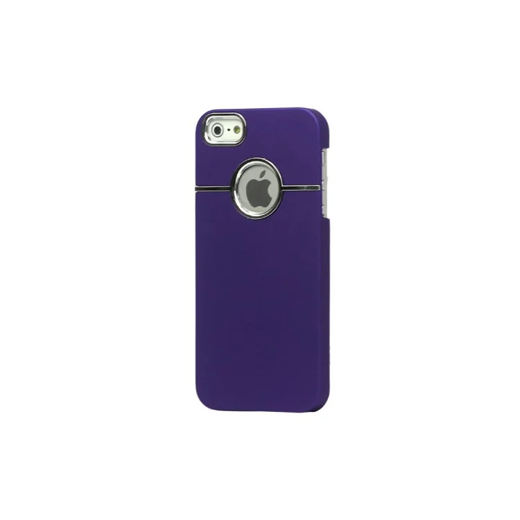 Rubberized Hard Plastic Case Cover for iPhone 5 5s - Purple