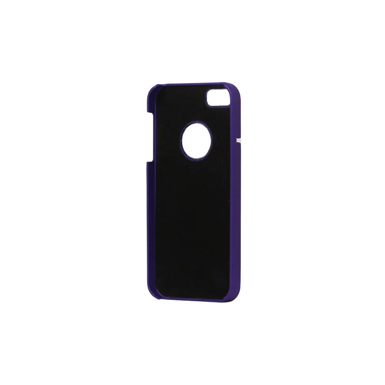 Rubberized Hard Plastic Case Cover for iPhone 5 5s - Purple