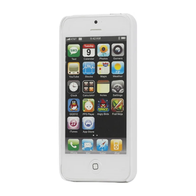 Rubberized Matte Hard Back Case for iPhone 5 - White