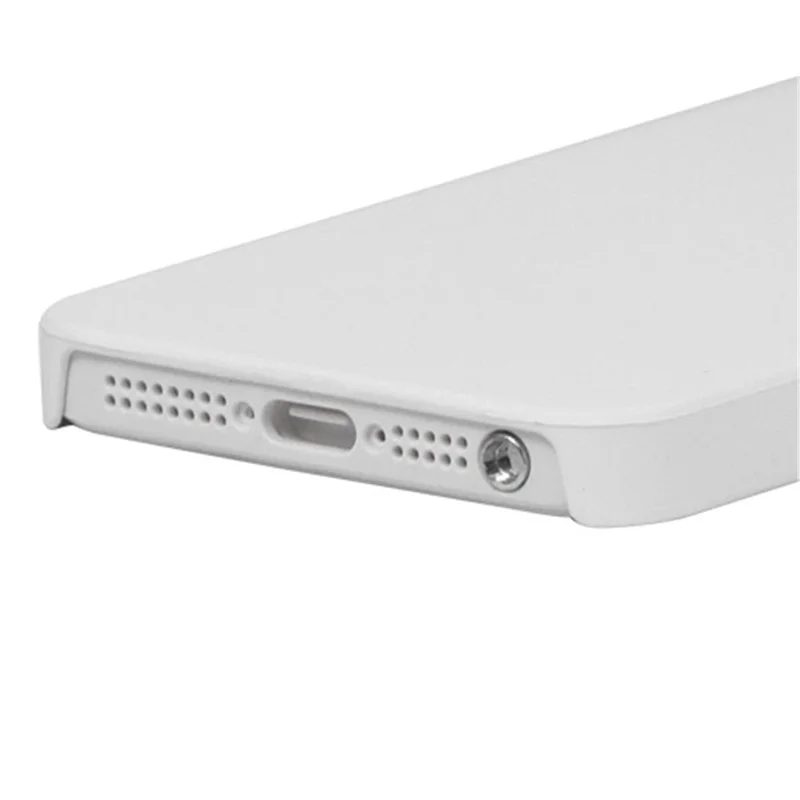 Rubberized Matte Hard Back Case for iPhone 5 - White