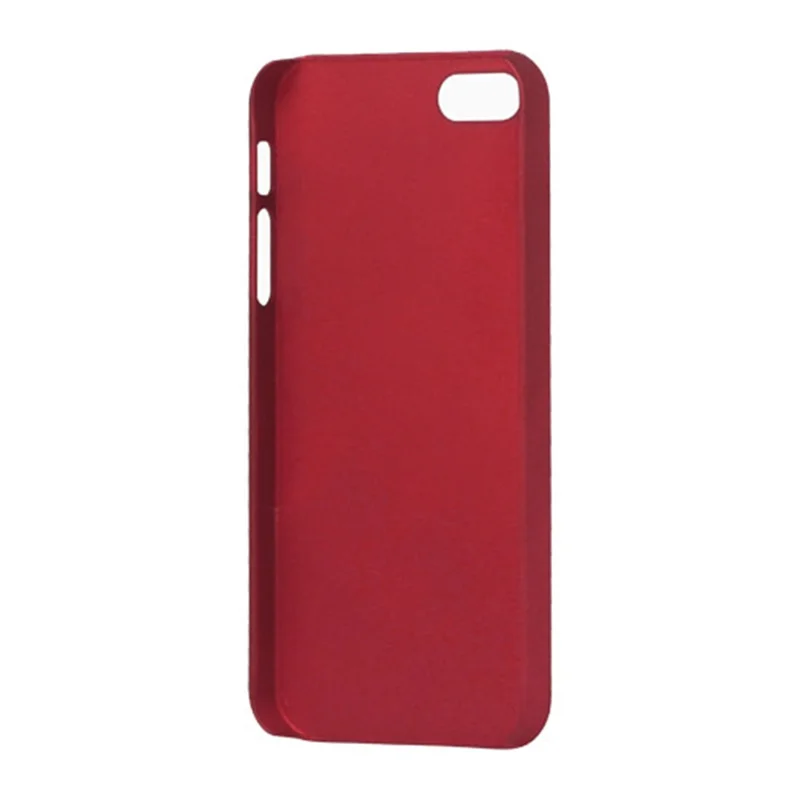 Rubberized Matte Hard Back Case for iPhone 5 - Red