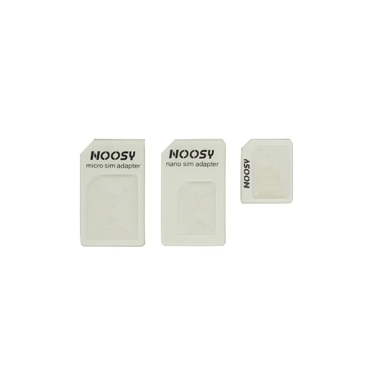 3 in 1 Nano SIM to Micro SIM / Standard SIM Card Adaptors for iPhone 5 4S 4
