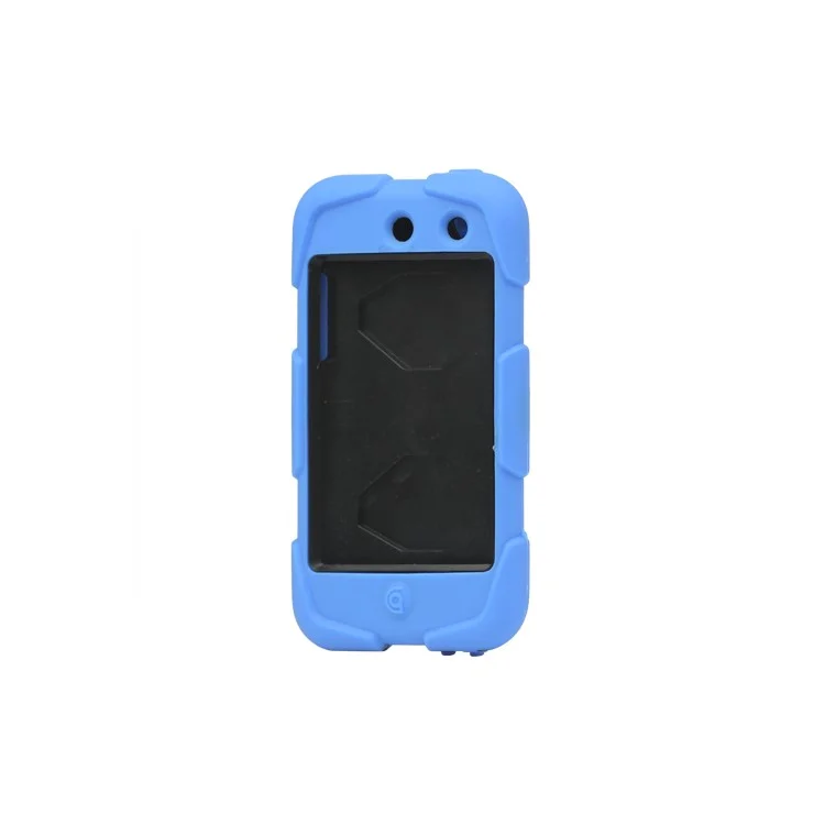 Snap-on Defender Case Cover for iPod Touch 4 4G - Black / Blue