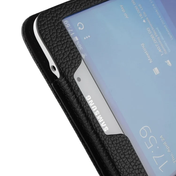 Black Lychee PU Leather Case Stand w/ Removable Bluetooth Keyboard for Samsung Galaxy Tab 4 8.0 T335 T331 T330