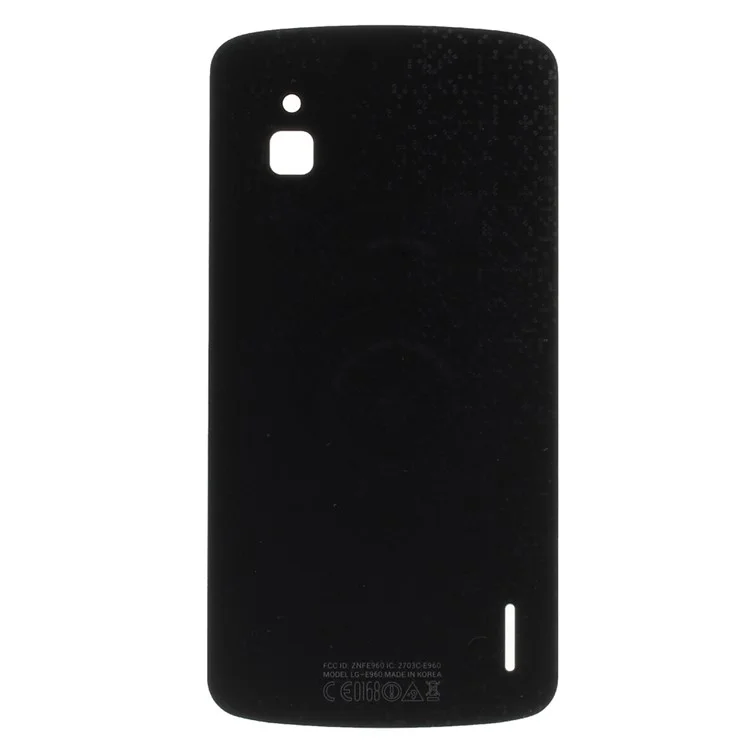 Black OEM Back Glass Battery Housing Plate for LG Google Nexus 4 E960