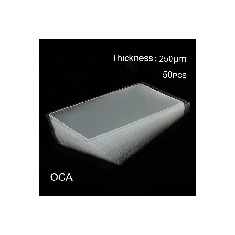 50Pcs/lot OCA Optical Clear Adhesive Double-side Stickers for LG Google Nexus 5 D820, Thickness: 0.25mm