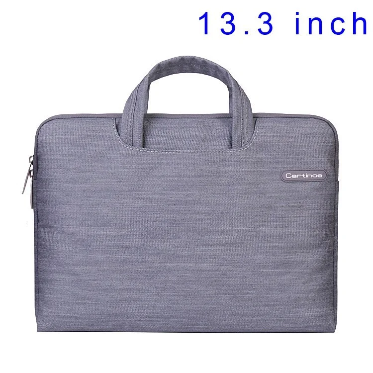 Grey Cartinoe Jean Series Notebook Sleeve Case Bag for MacBook Air Pro 13.3 inch, Size: 34 x 26cm