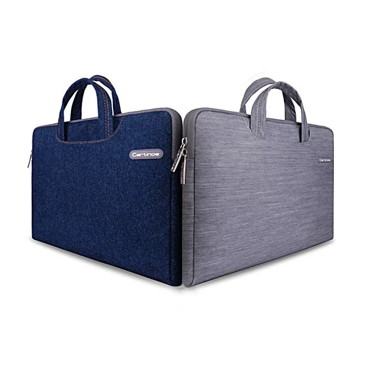 Grey Cartinoe Jean Series Notebook Sleeve Case Bag for MacBook Air Pro 13.3 inch, Size: 34 x 26cm