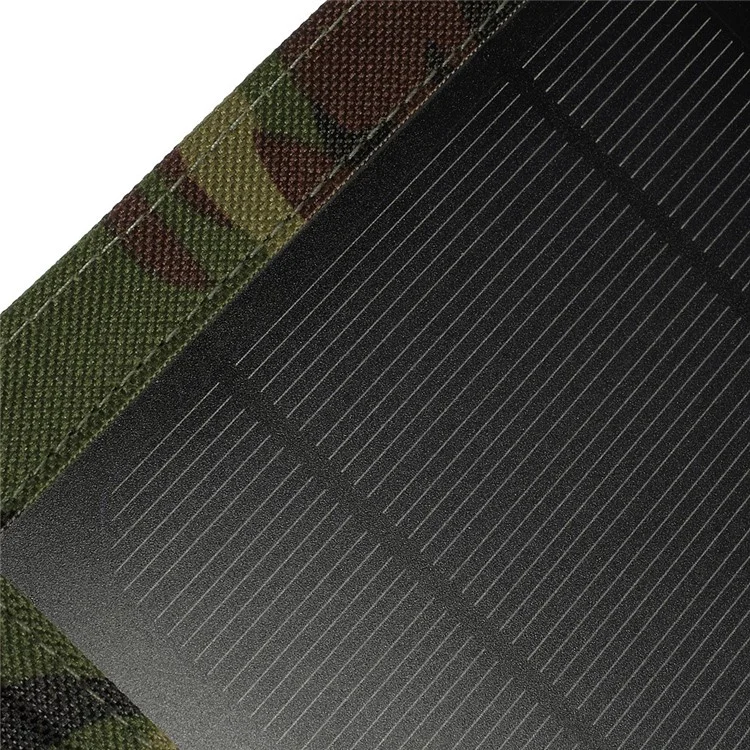 Camouflage 5 Watts Folding Outdoor Solar Power Charger for iPhone iPad Samsung HTC Smartphone Tablet
