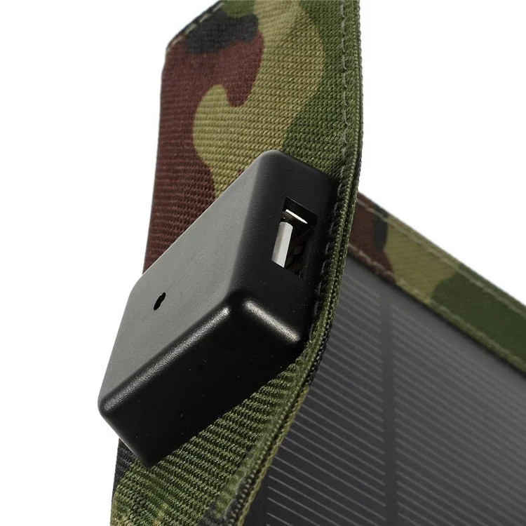 Camouflage 5 Watts Folding Outdoor Solar Power Charger for iPhone iPad Samsung HTC Smartphone Tablet