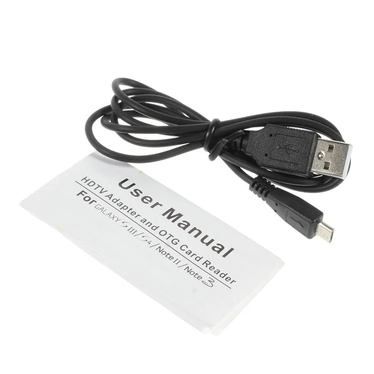 Multifunctional MHL to HDMI HDTV Adapter & OTG Card Reader Cable for Samsung Galaxy S4 S3 Note II Note 3