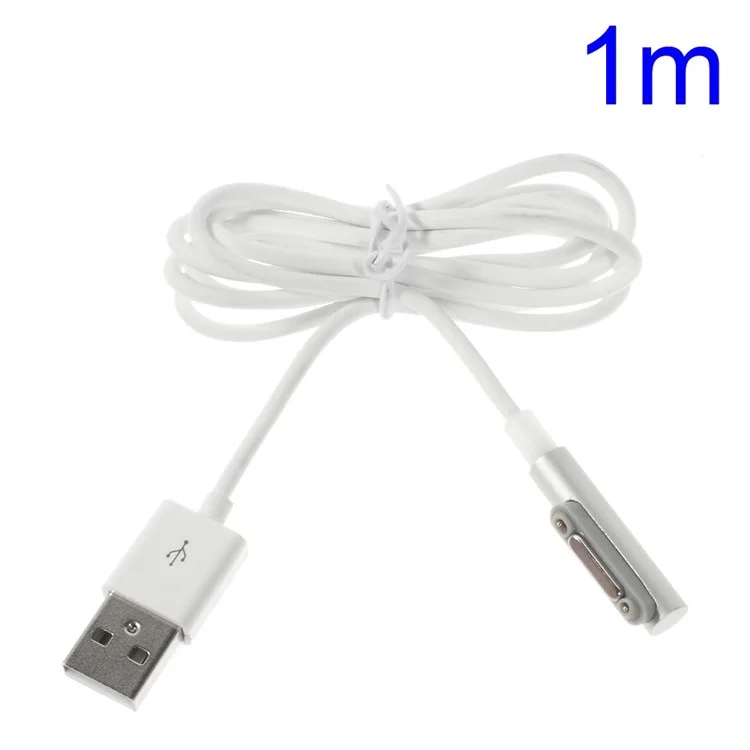 1M LED Flash USB Magnetic Charging Cable for Sony Xperia Z1 C6903 L39h / Z1 Compact D5503 / Z2 D6502 D6503