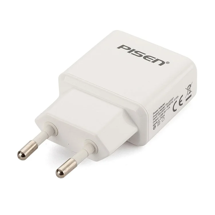 Pisen I Charger II 1A Power Adapter for iPhone iPad mini Samsung HTC - EU Plug