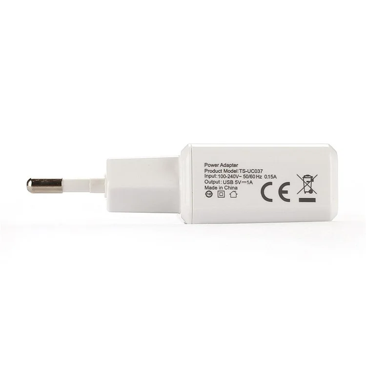 Pisen I Charger II 1A Power Adapter for iPhone iPad mini Samsung HTC - EU Plug