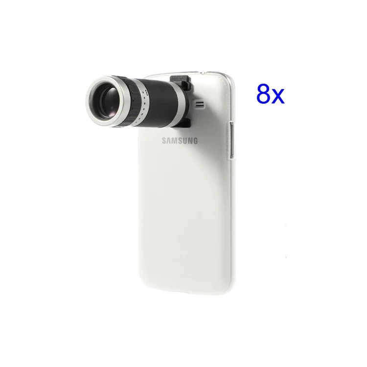 8X Zoom Mobile Phone Telescope Camera Lens w/ Crystal Case for Samsung Galaxy Grand 2 Duos G7102 G7106