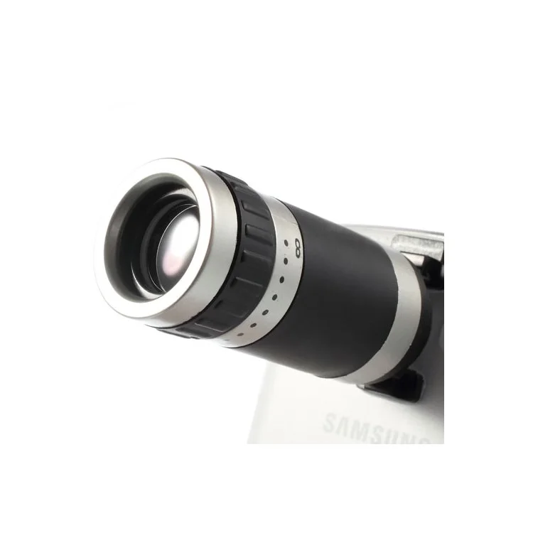 8X Zoom Mobile Phone Telescope Camera Lens w/ Crystal Case for Samsung Galaxy Grand 2 Duos G7102 G7106
