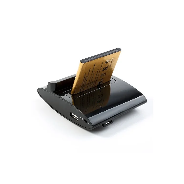 Black 3 in 1 OTG Charger Dock Station for Samsung Galaxy S4 i9500 w/ Battery Charger