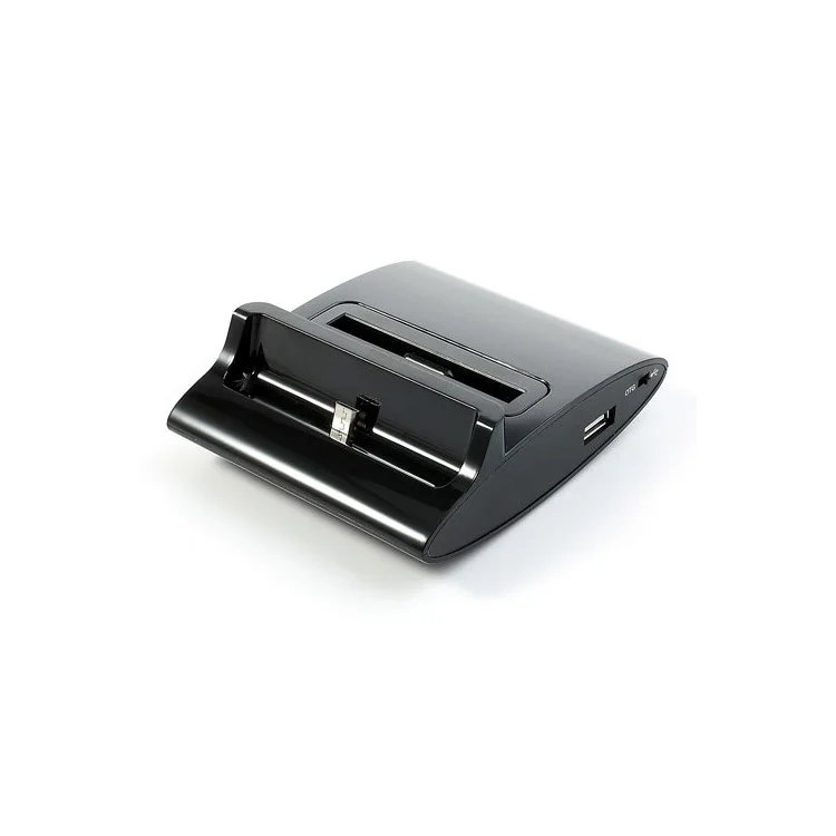 Black 3 in 1 OTG Charger Dock Station for Samsung Galaxy S4 i9500 w/ Battery Charger