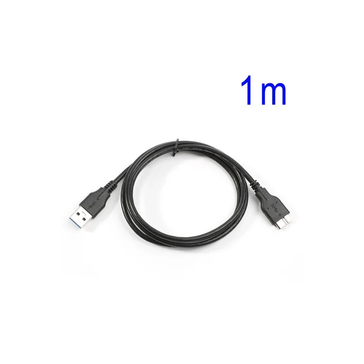 Black for Samsung Galaxy Note 3 N9005 N9002 Micro USB 3.0 Data Sync Charger Cable 1M