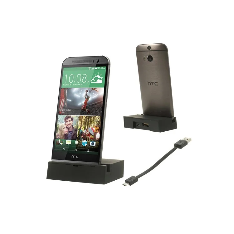 Desktop Sync Charging Dock Station for HTC One M8 - Black