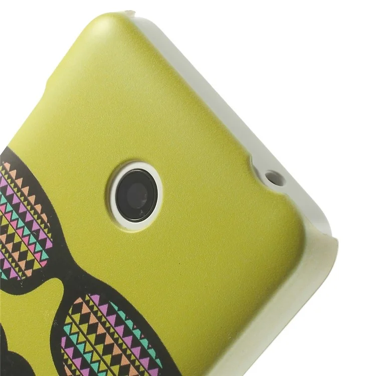 Le Moustache & Glasses Hard Case for Nokia Lumia 635 630 - Green Background