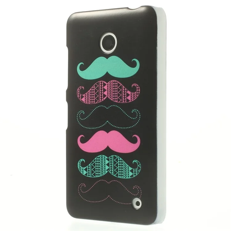 Six Cute Moustache Pattern Slim Hard Case for Nokia Lumia 635 630