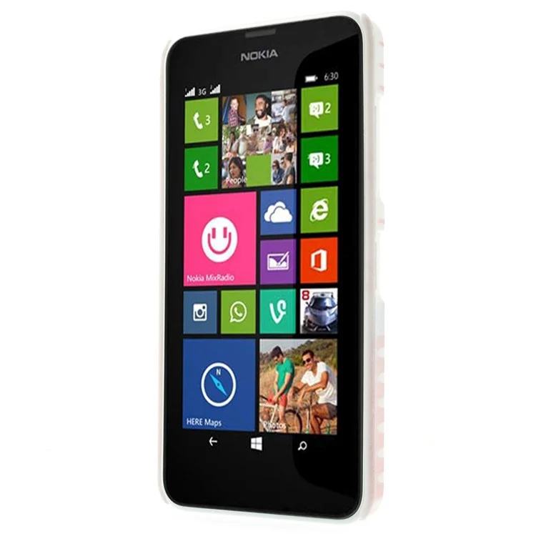 Anchor Bowknot Shirt Hard Shielded Cover for Nokia Lumia 635 630