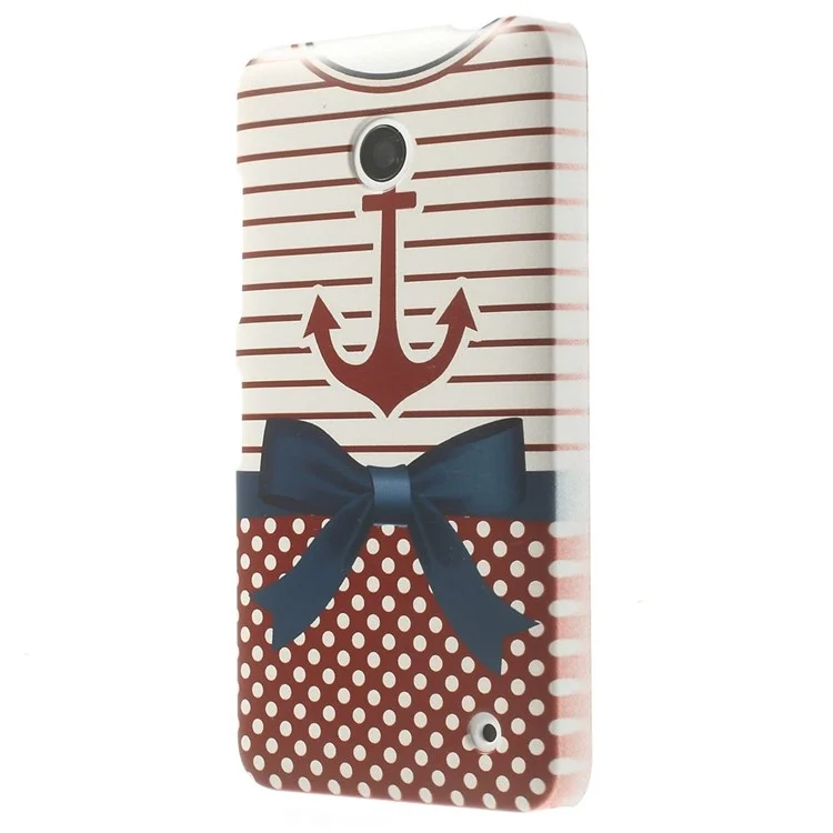 Anchor Bowknot Shirt Hard Shielded Cover for Nokia Lumia 635 630