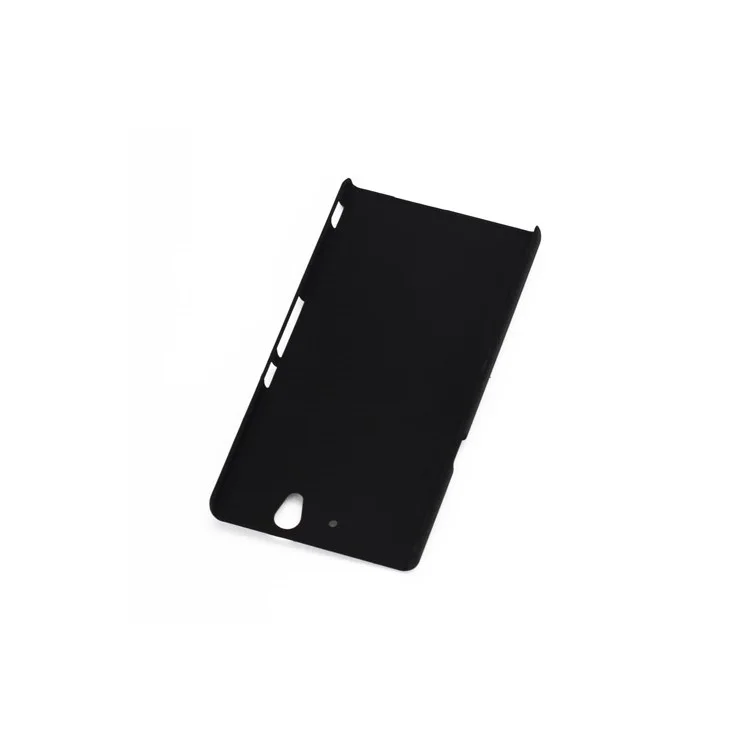 Solid Color Smooth Rubberized Strong Hard Back Case for Sony Xperia Z C6603 C6602 L36h HSPA+ LTE - Black