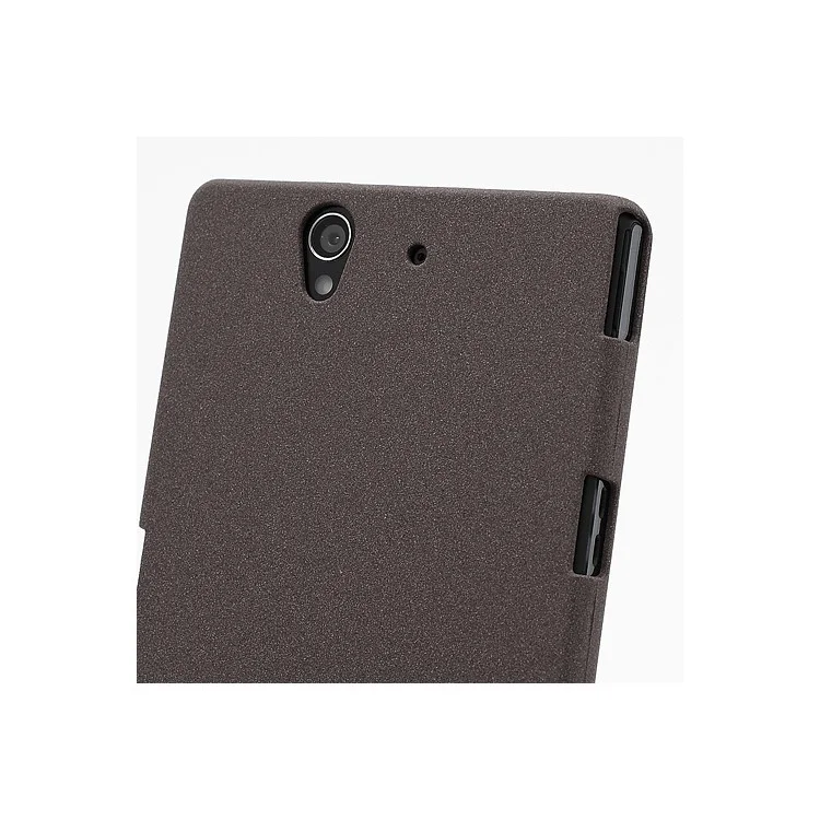 Ultra Slim QuickSand Plastic Case Cover for Sony Xperia Z C6603 L36h Yuga - Coffee