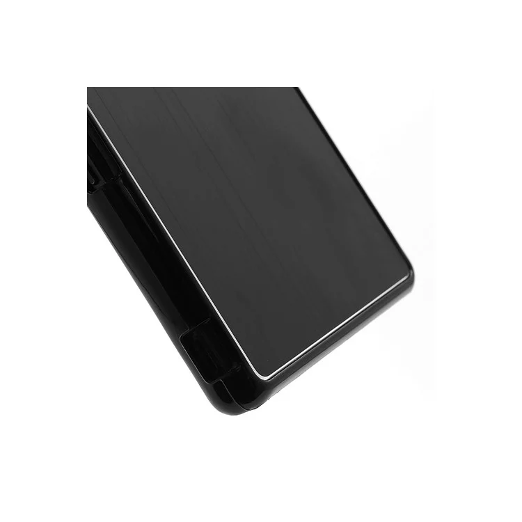 Black Brushed Aluminum Skin Plastic Hard Case Sheild for Sony Xperia Z C6603 C6602 L36h