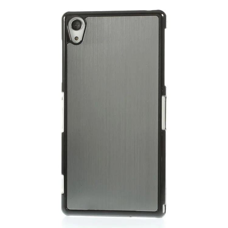 Brushed Aluminium Alloy Skin Hard Back Cover for Sony Xperia Z2 D6502 D6503 D6543 - Gray