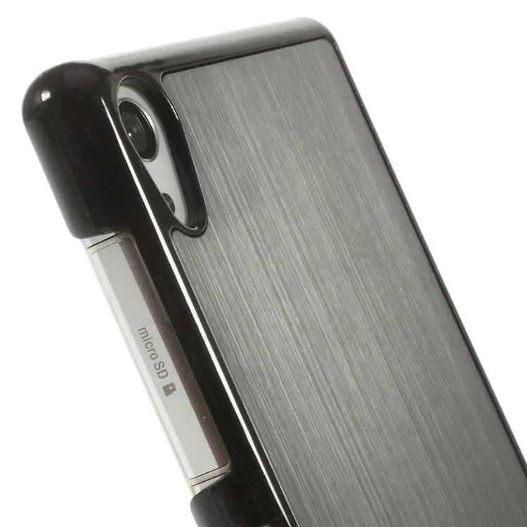 Brushed Aluminium Alloy Skin Hard Back Cover for Sony Xperia Z2 D6502 D6503 D6543 - Gray