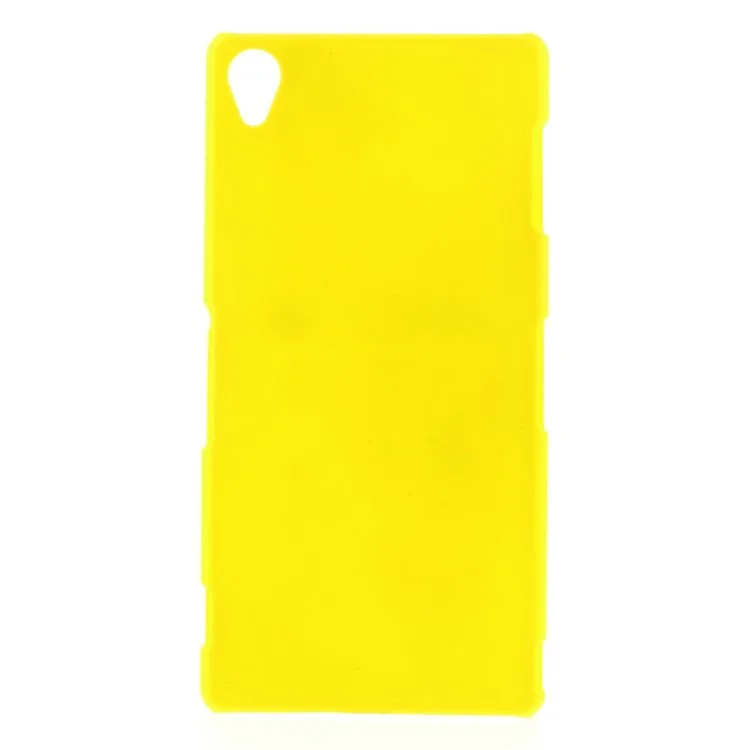 For Sony Xperia Z3 D6603 D6653 Rubberized Hard Cover Case - Yellow