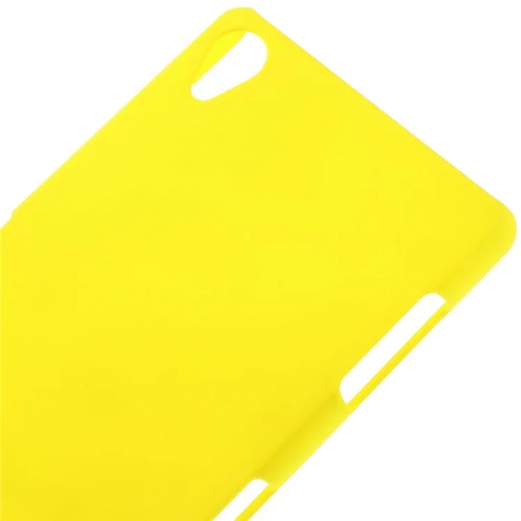 For Sony Xperia Z3 D6603 D6653 Rubberized Hard Cover Case - Yellow