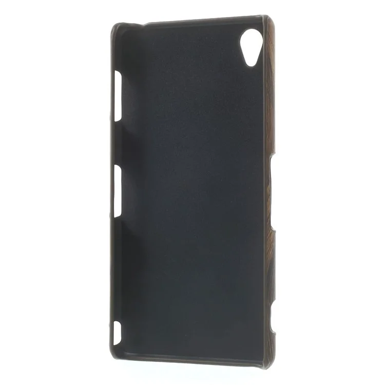 Wood Grain Skin Leather Hard Protective Case for Sony Xperia Z3 D6603 D6653