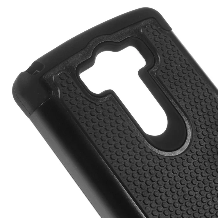 Football Grain PC + Silicone Combo Case for LG G3 D850 D855 LS990 - Black